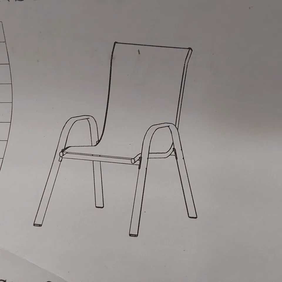 BOXED GARDEN CHAIR - BLACK (1 BOX)