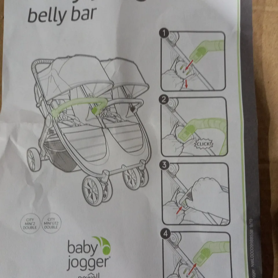 BABY JOGGER CITY MINI 2 DOUBLE BELLY BAR RRP £33.99