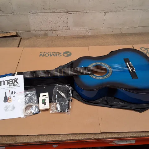 MAX MUSIC SOLART JUNIOR 3/4 CLASSICAL GUITAR β BLUE GRADIENT