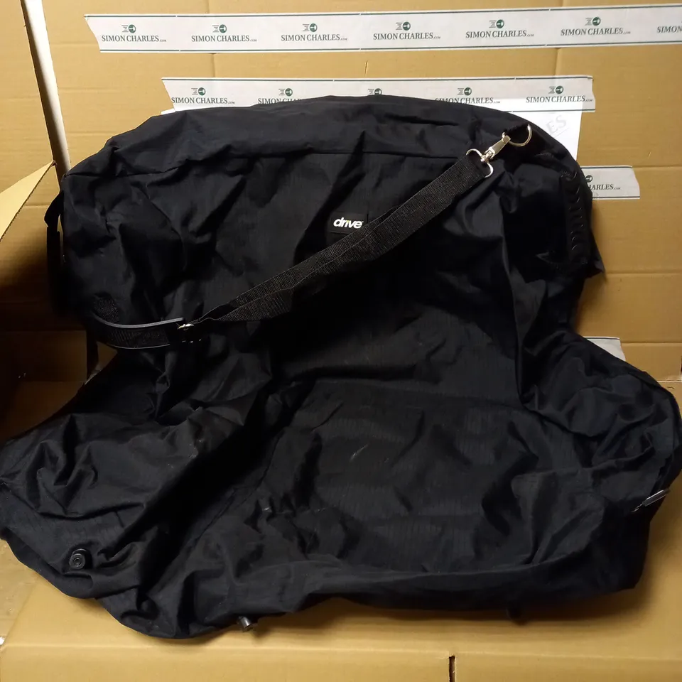 DRIVE WHEELCHAIR STORAGE BAG CAR PLANE TRANSPORTATION SHOULDER STRAP BLACK