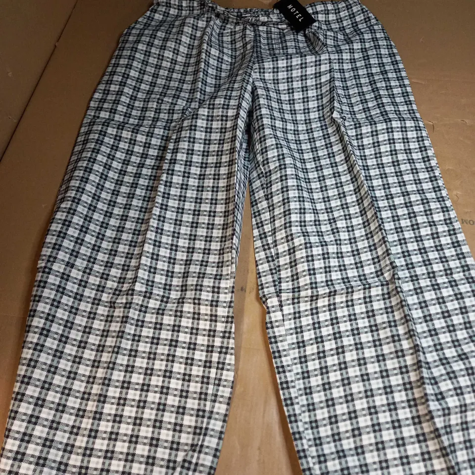 MOTEL LIRURA TROUSER BRANDY CHECK PANTS - MEDIUM