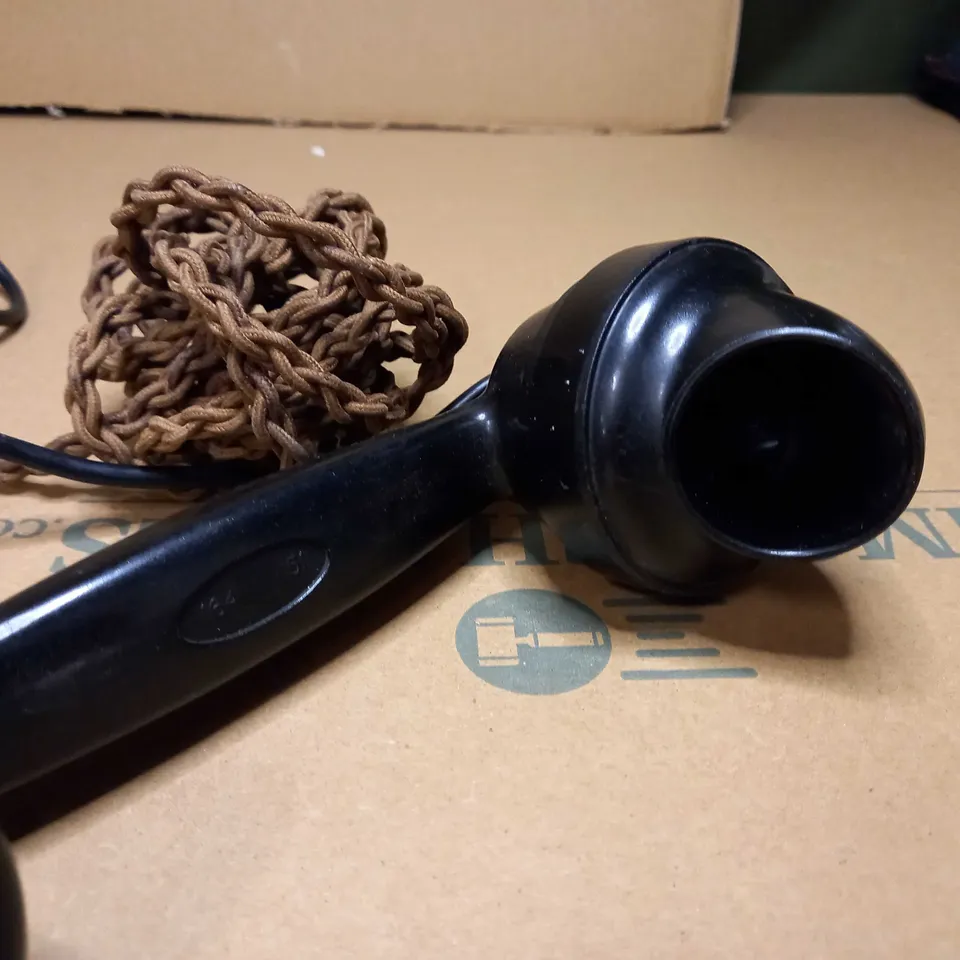 CLASSIC BLACK SOLID DIAL OLD SCHOOL TELEPHONE