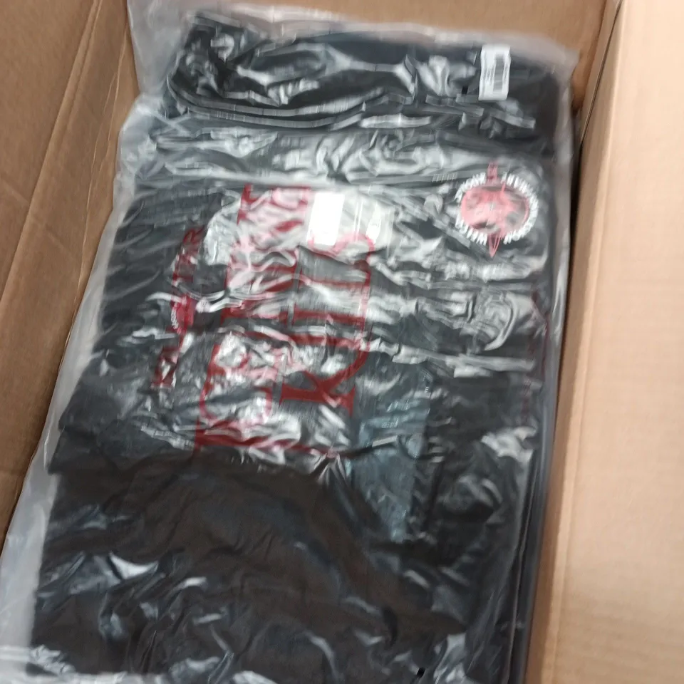 BOX OF APPROXIMATELY 14 BRAND NEW ASSORTED KILLSTAR CLOTHING ITEMS INCLUDING YOUR WORST NIGHTMARE COAT AND ANDRES ZIP HOODIE 