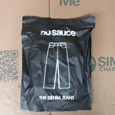 SEALED BAGGED NO SAUCE THE DENIM JEANS - COLOUR AND SIZE UNSPECIFIED