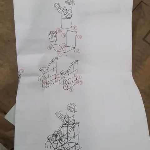 PALLET CONTAINING A LARGE QUANTITY OF LED SANTA SLEIGH 