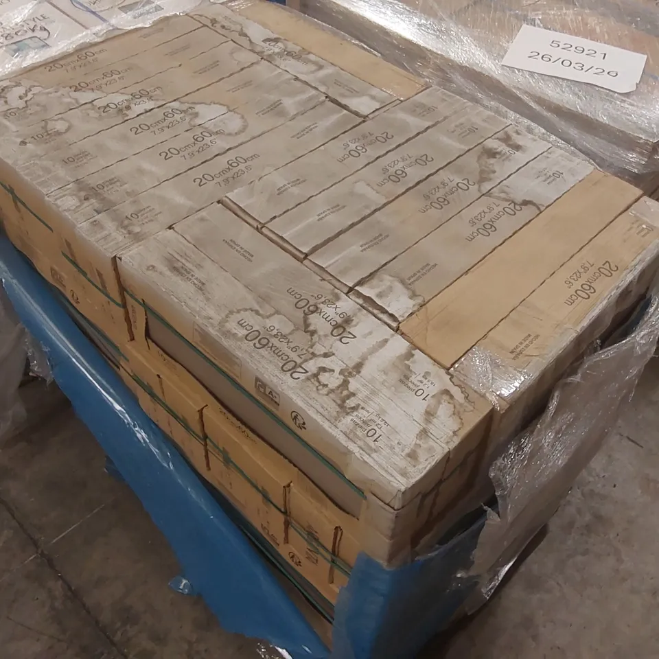 PALLET CONTAINING APPROXIMATELY 55x BOXES OF 10pcs ARGENTA 20 x 60CM TILES