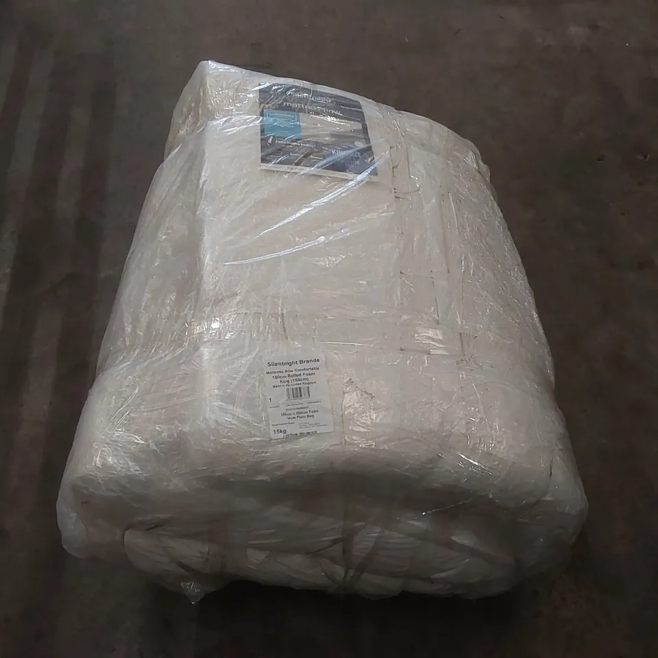 QUALITY BAGGED SILENTNIGHT 150CM KING SIZE MATTRESS 
