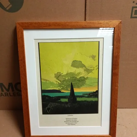 ST ENODOC – FRAMED PRINT WITH BETJEMAN VERSE