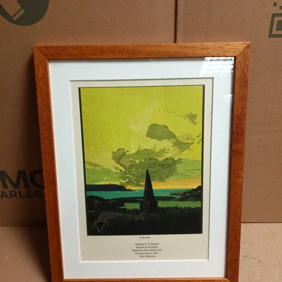 ST ENODOC – FRAMED PRINT WITH BETJEMAN VERSE