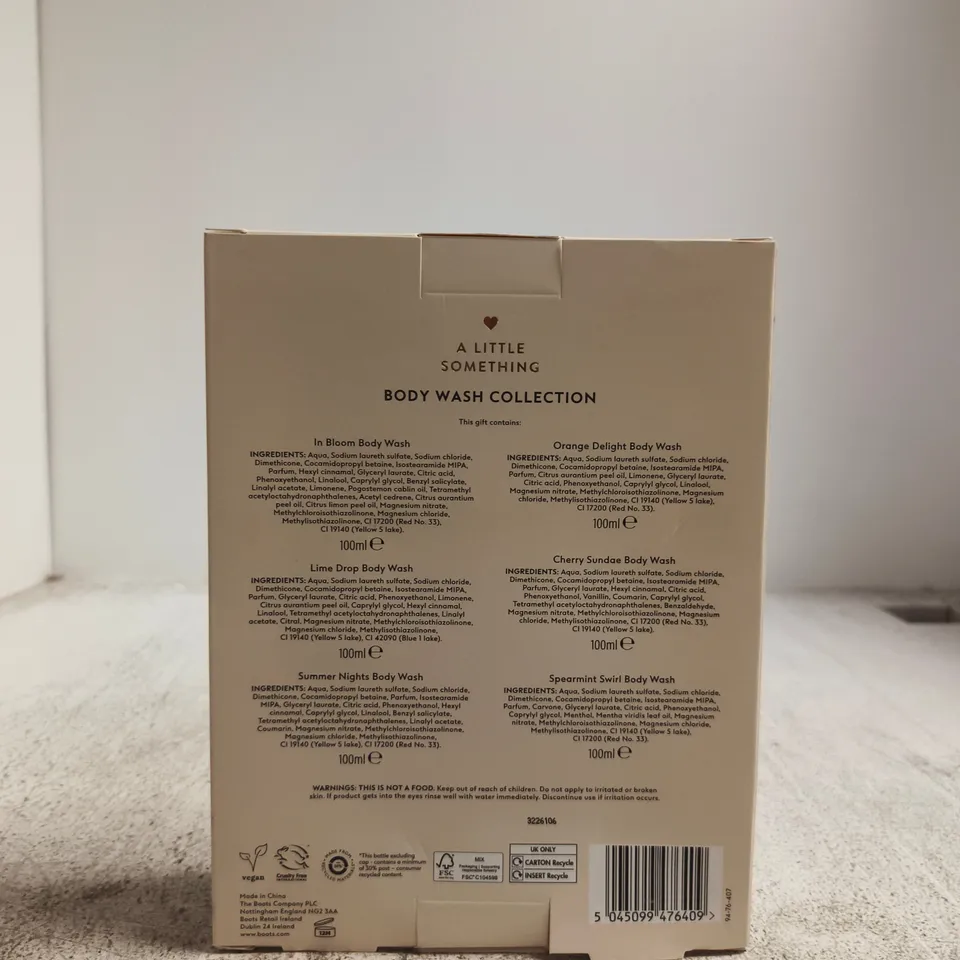 A LITTLE SOMETHING BODY WASH COLLECTION – 6 X 100ML BOXED SET
