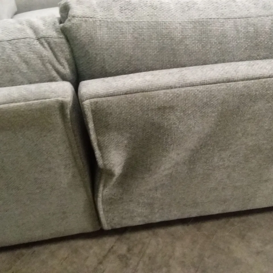 DURY CHUNKY WEAVE STANDARD BACK CORNER GROUP SOFA - GREY RRP £1149