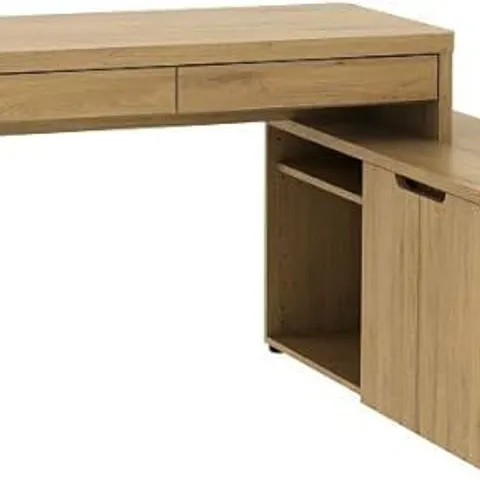 BOXED JAHNKE LIBRE C 155 E OAK DESK, ENGINEERED WOOD, FAUX MONTANA OAK