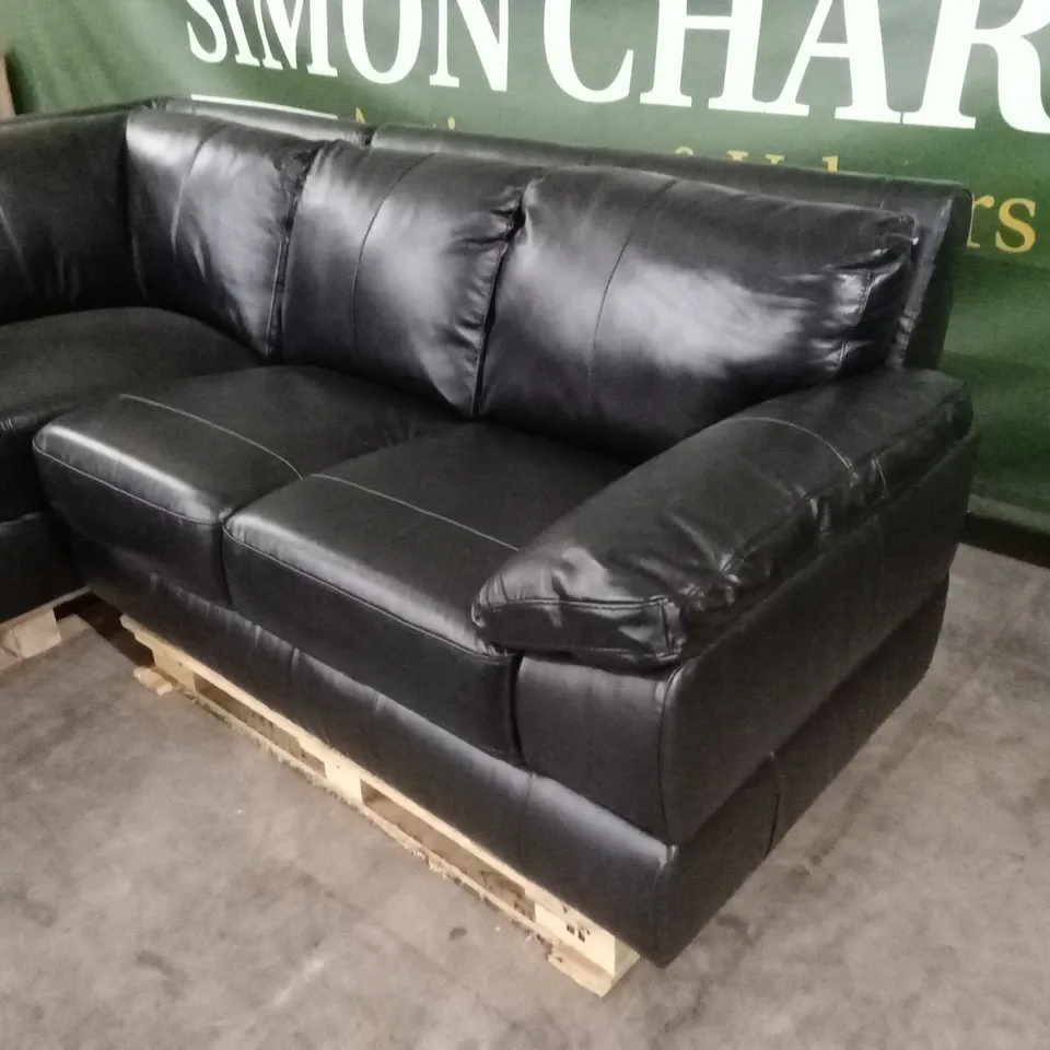 MARLOW ITALIAN LEATHER CORNER LEATHER CHAISE SOFA RRP £2399