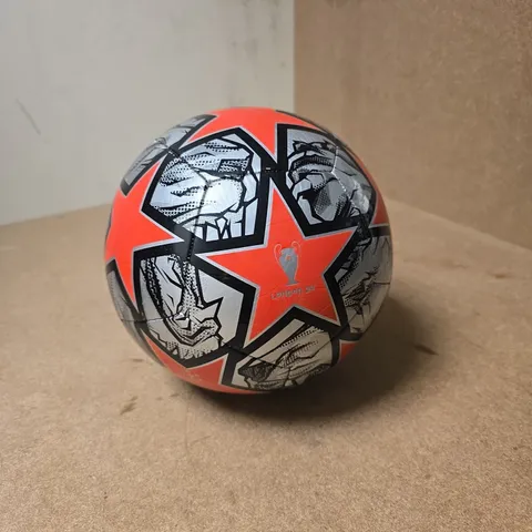 CHAMPIONS LEAGUE LONDON 2024 FOOTBALL – ORANGE STAR-PATTERNED DESIGN