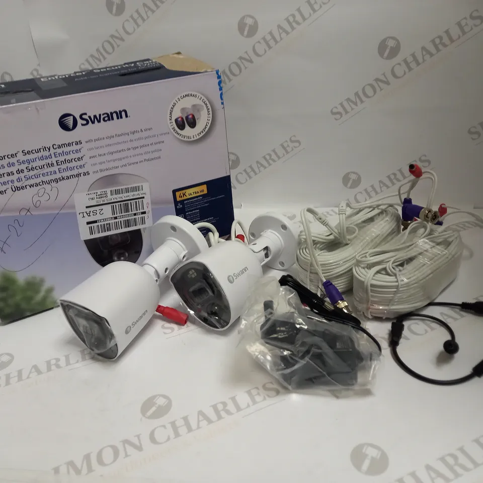SWANN SPOTLIGHT ENFORCER SECURITY CAMERA TWIN PACK RRP £269.99