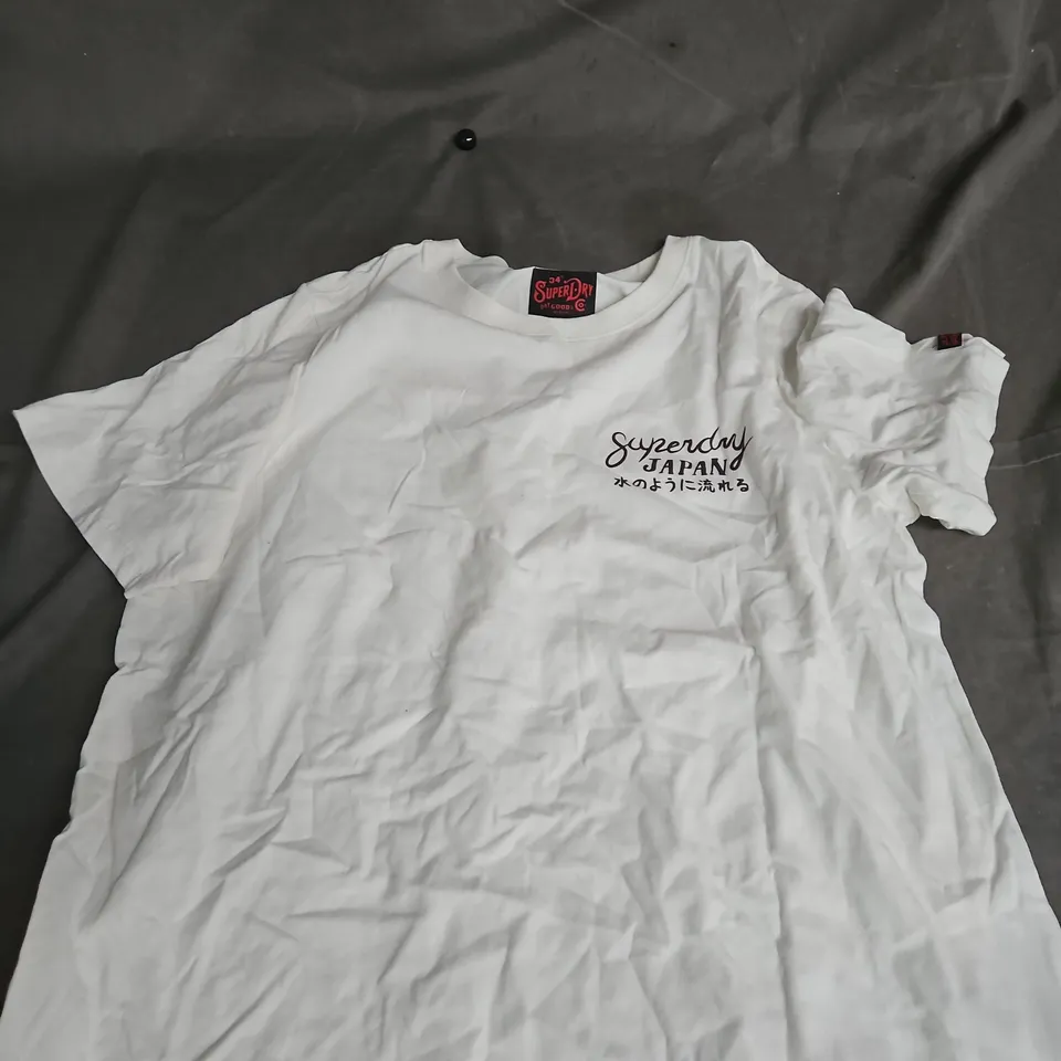 SUPERDRY JAPAN GRAPHIC T-SHIRT – WHITE, UK 16