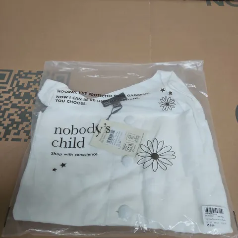 NOBODY'S CHILD SAMMIE BUTTON FRONT TANK – LINEN WHITE, UK 12 (EU 40; US 8)