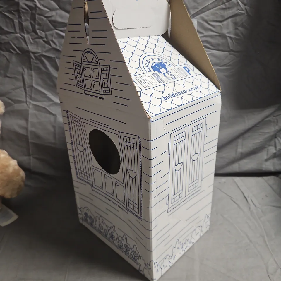 BUILD-A-BEAR WORKSHOP TEDDY BEAR WITH OUTFIT AND BOX