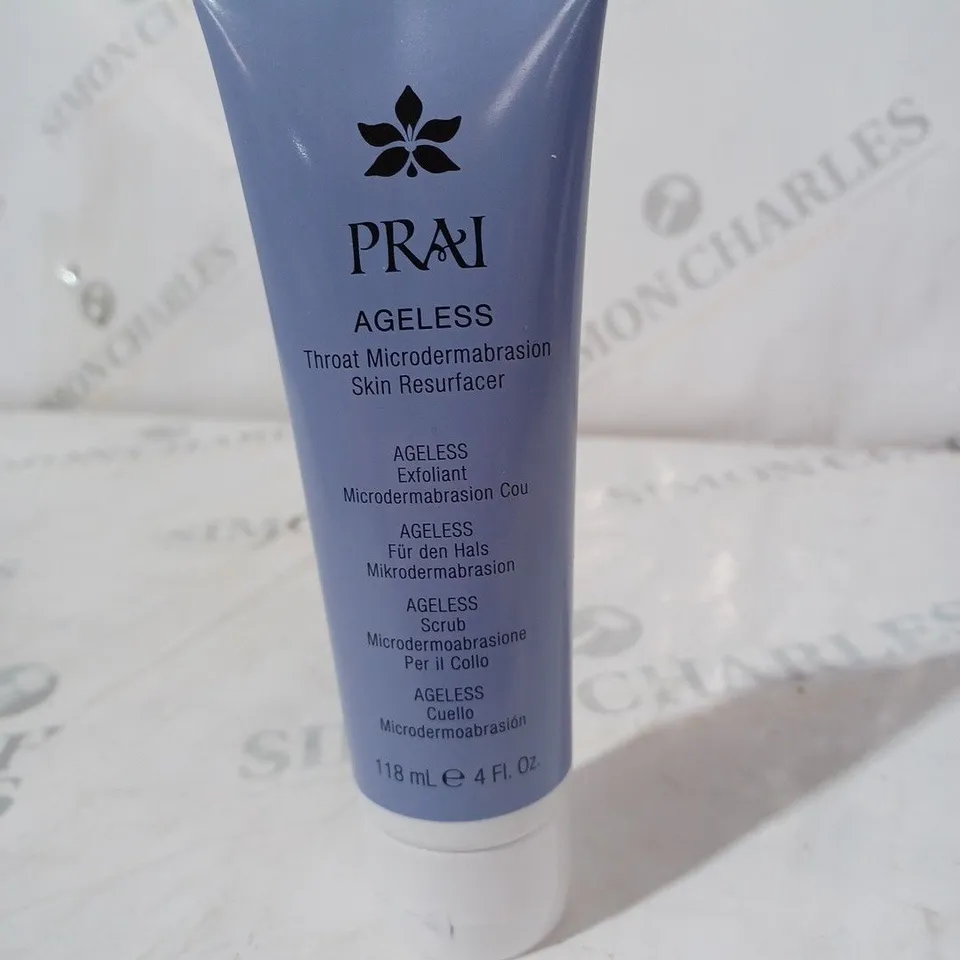 BOXED PRAI THROAT MICRODERMABRASION SKIN RESURFACER 118ML 