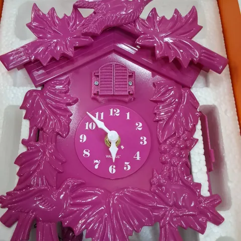 PINKERTON PINK WALL CLOCK