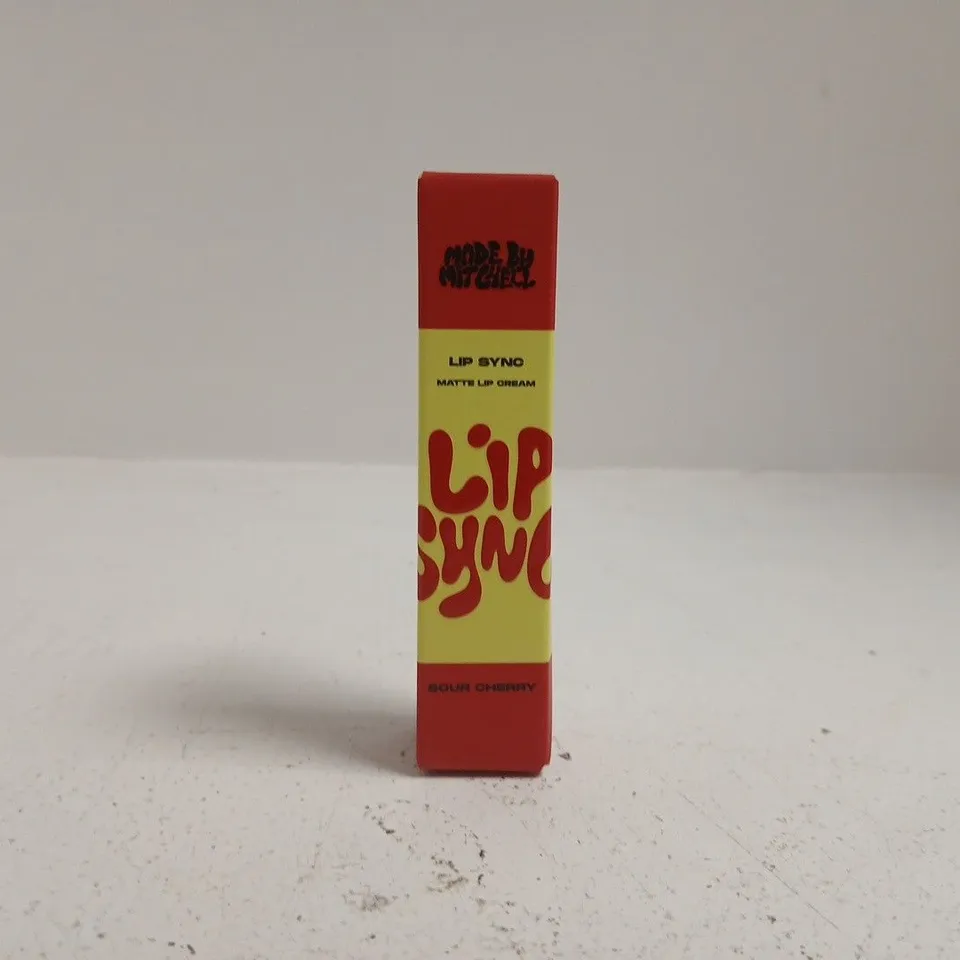 MADE BY MITCHELL LIP SYNC MATTE LIP CREAM - SOUR CHERRY (15ML)