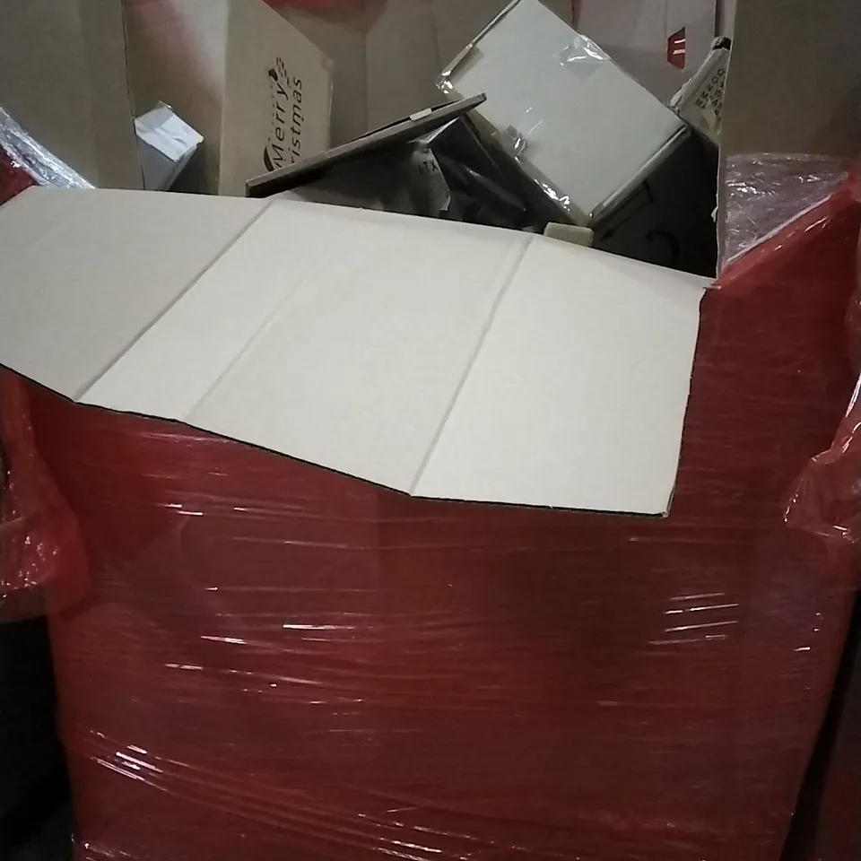 PALLET OF HOUSEHOLD ITEMS TO INCLUDE DANCE MAT, FOOTSPA,SCALES AND OTHER ASSORTED ITEMS...