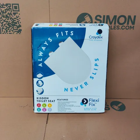 BOXED CROYDEX FLEXI FIX KISDON TOILET SEAT