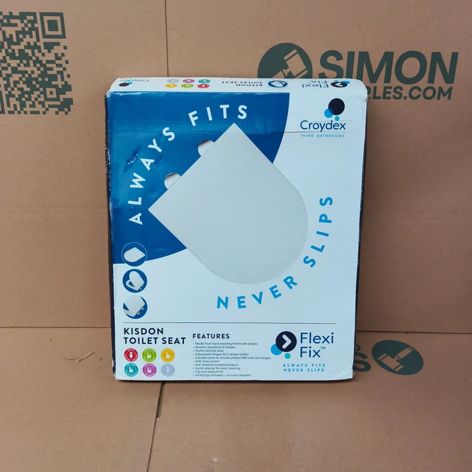 BOXED CROYDEX FLEXI FIX KISDON TOILET SEAT