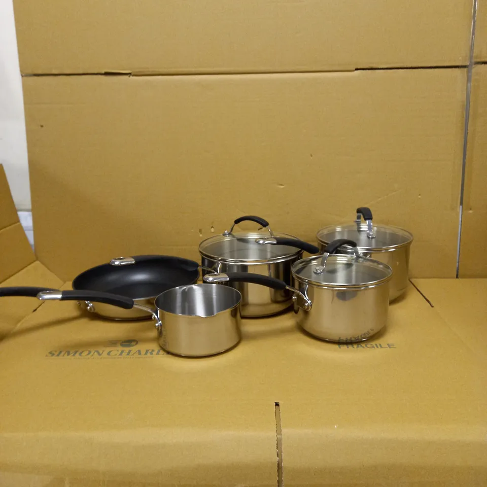 MEYER INDUCTION STAINLESS STEEL COOKWARE SET