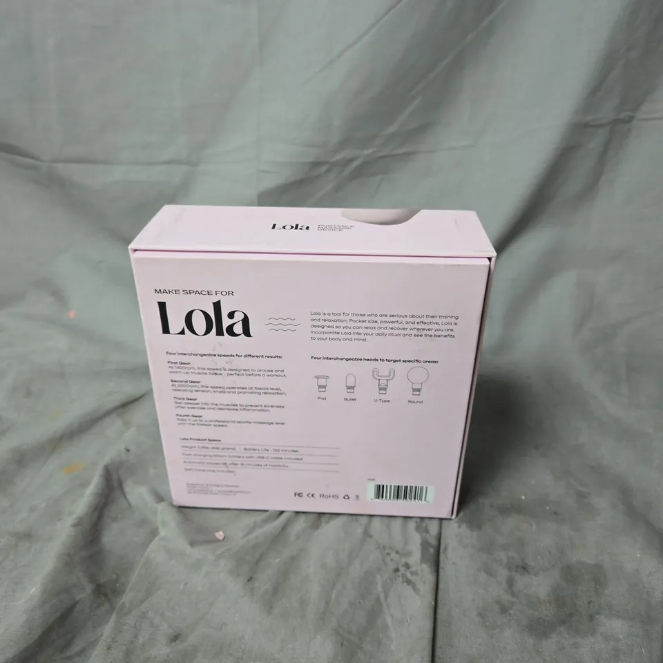 LOLA 4 SPEED HAND HELD MASSAGE GUN