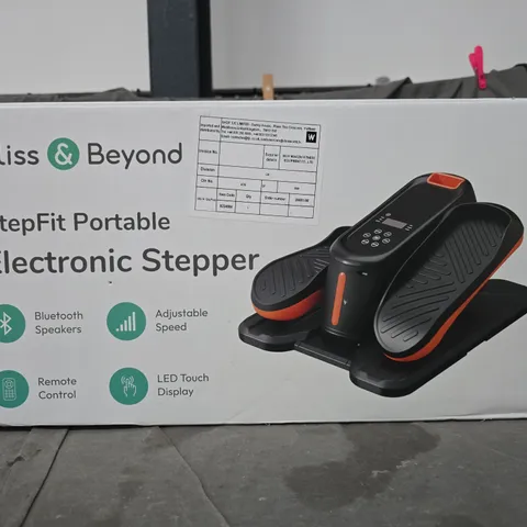 BOXED BLISS & BEYOND STEPFT PORTABLE ELECTRONIC STEPPER