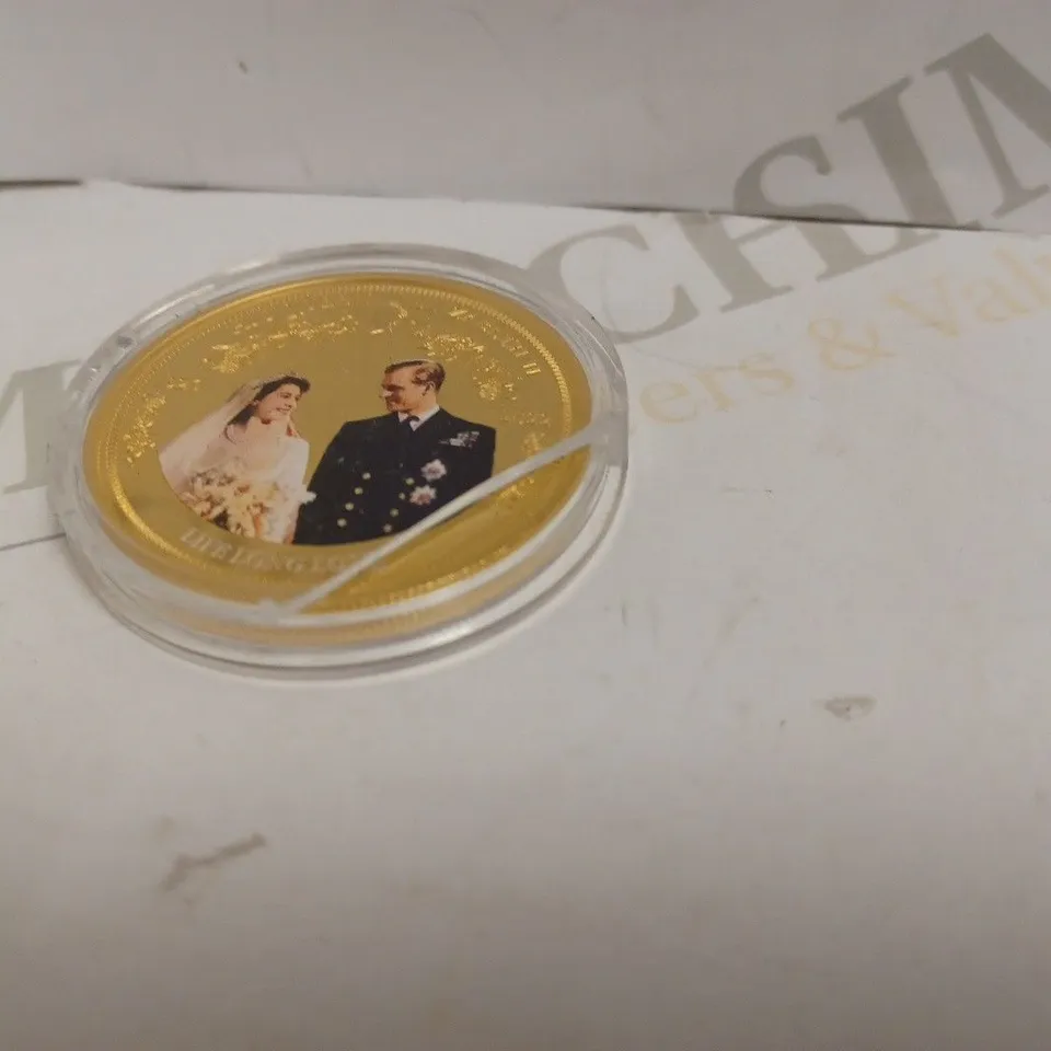 QUEEN ELIZABETH II `LIFE LONG LOVE` COLLECTABLE COIN