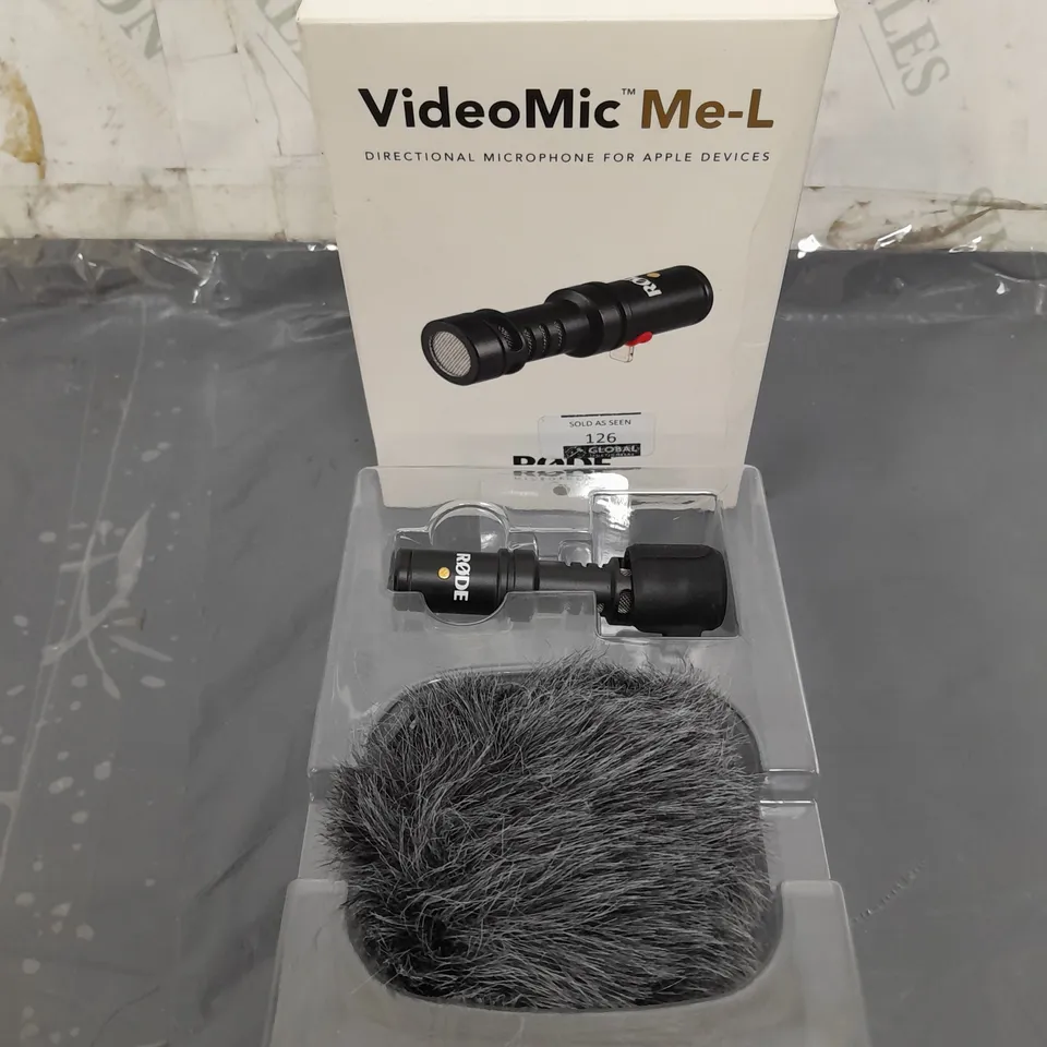 BOXED RODE VIDEO MIC ME-L DIRECTIONAL MICROPHONE 