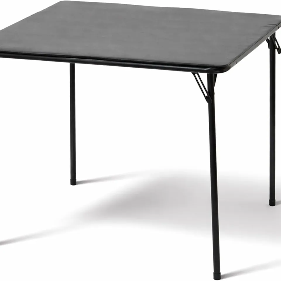 OYPLA SQUARE FOLDING STANDARD BRIDGE CARD GAME BLACK TABLE