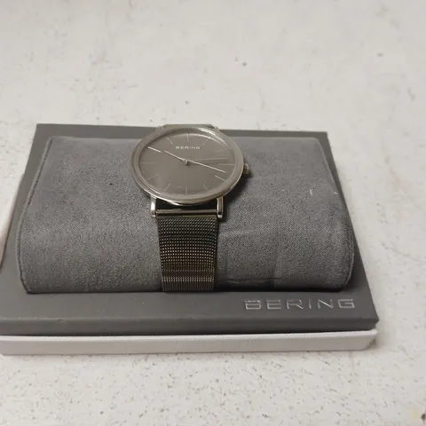 BERING STAINLESS STEEL MESH WATCH