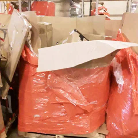 PALLET CONTAINING ASSORTED HOUSEHOLD PRODUCTS INCLUDING TOWER FAN AND BOXED FURNITURE ETC