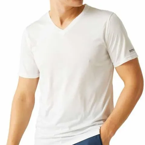 REGATTA MEN'S MEN'S V-NECK T-SHIRT T-SHIRT SIZE L