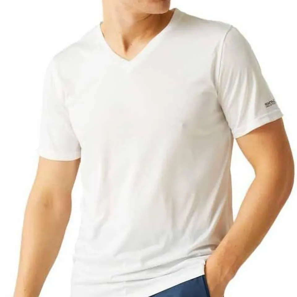 REGATTA MEN'S MEN'S V-NECK T-SHIRT T-SHIRT SIZE L