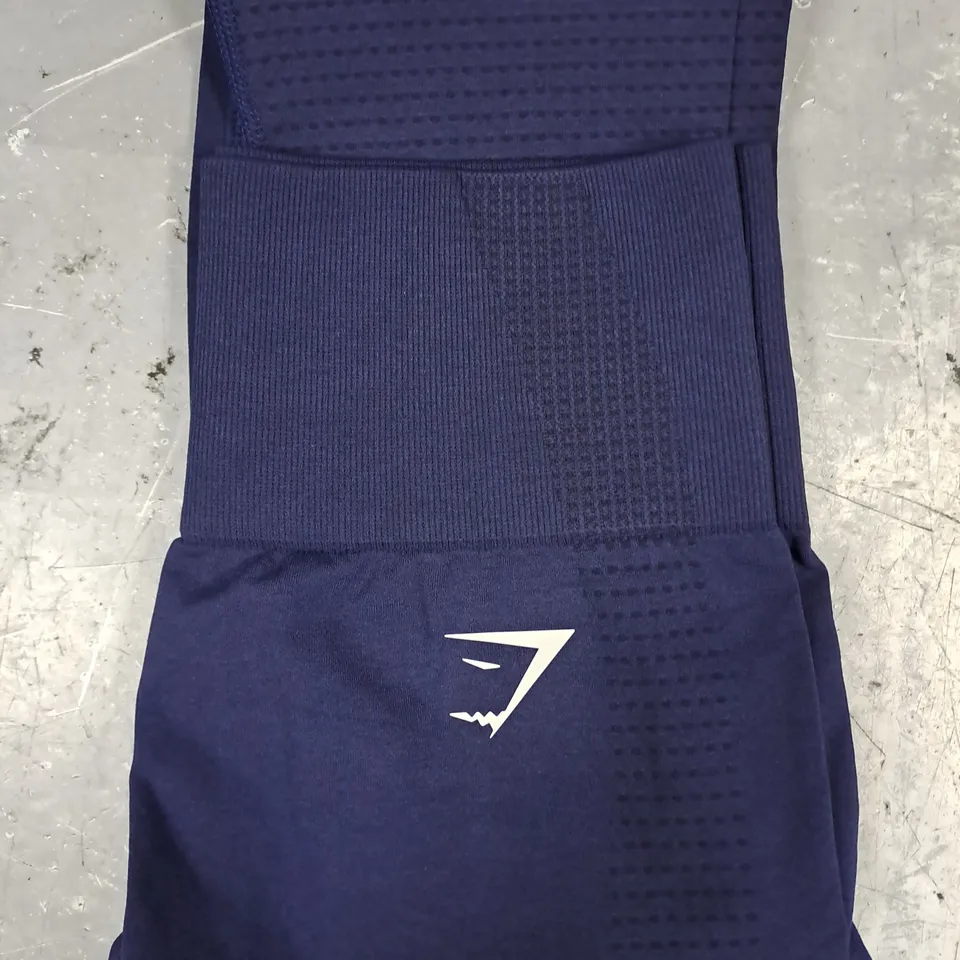 GYM SHARK VITAL SEAMLESS 2.0 LEGGINGS IN NAVY SIZE SMALL