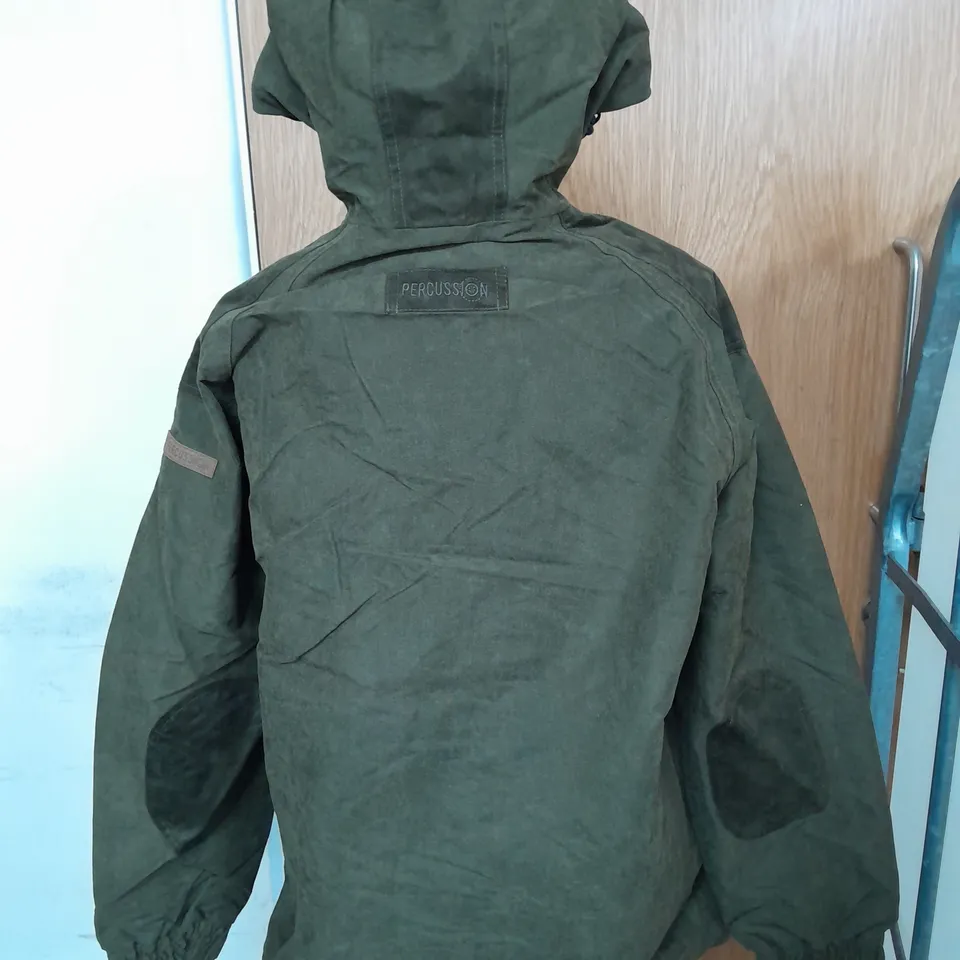 PERCUSSION HIGHLAND HOODY JACKET IN GREEN SIZE L