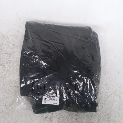 BAGGED BLANK ESSENTIALS JOGGERS IN BLACK SIZE LARGE