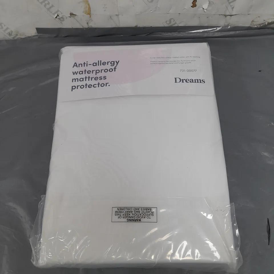 DREAMS ANTI-ALLERGY WATERPROOF MATTRESS PROTECTOR DOUBLE