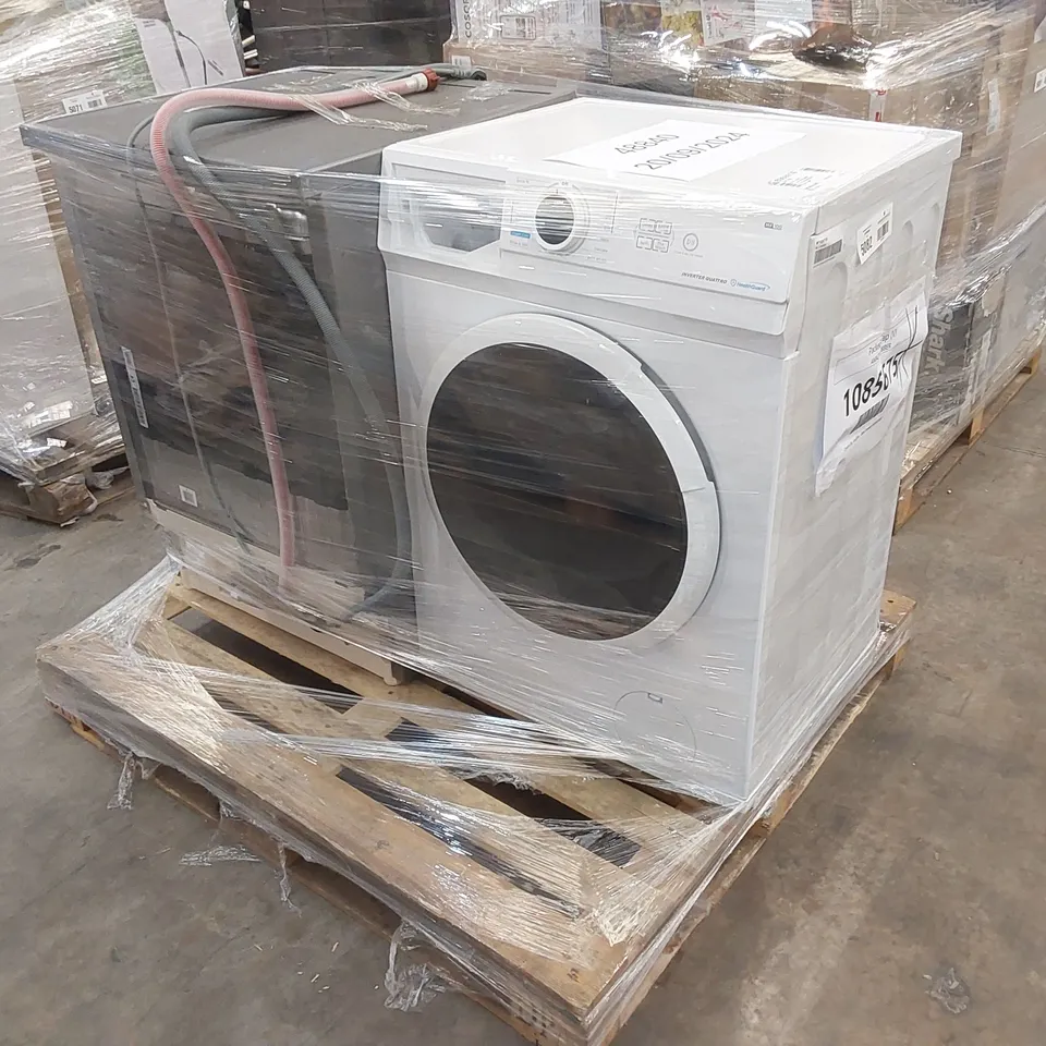 HOOVER FREESTANDING FULLSIZE DISHWASHER ANTHRACITE AND MIDEA 7KG FREESTANDING WASHING MACHINE WHITE - UNPROCESSED RAW RETURNS