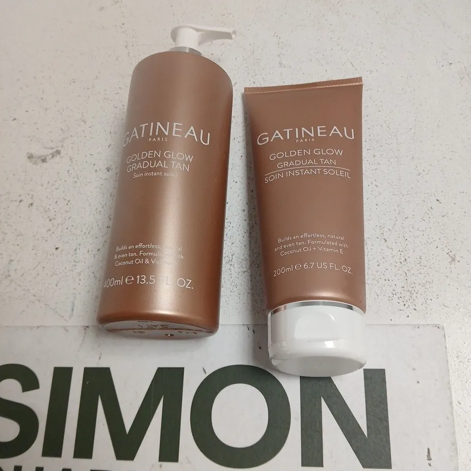 GATINEAU GOLDEN GLOW GRADUAL TAN – 400ML PUMP BOTTLE + 200ML TUBE (SET)