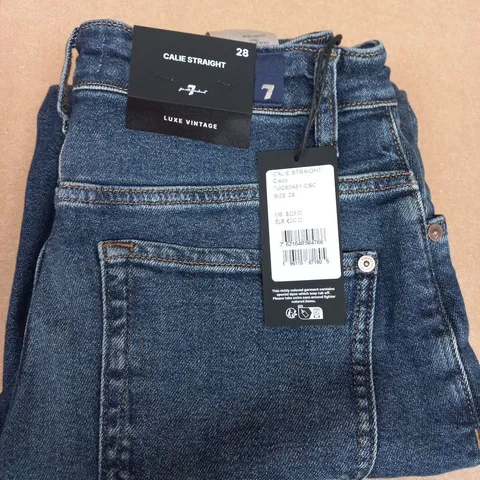 CALIE STRAIGHT JEANS β LUXE VINTAGE DENIM, UK 10 (US 28), SIZE 28