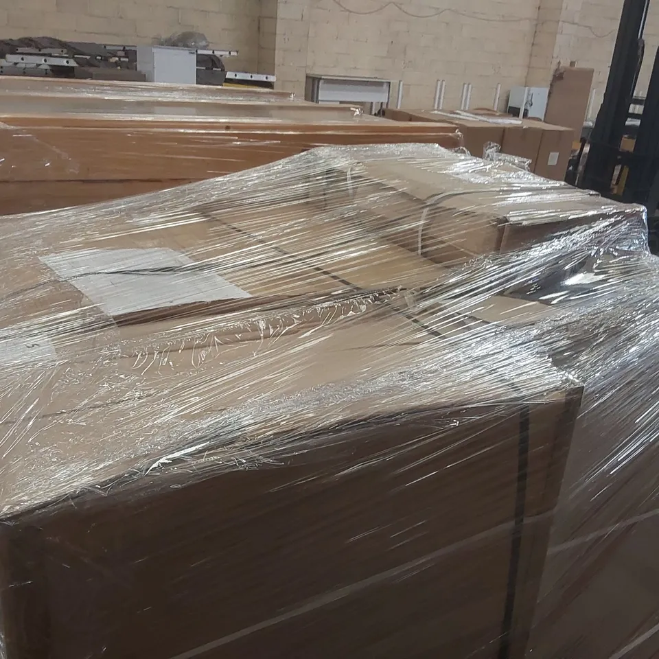 PALLET CONTAINING APPROXIMATELY 12x ASSORTED BASIN VANITY UNITS & TOILET WC UNITS