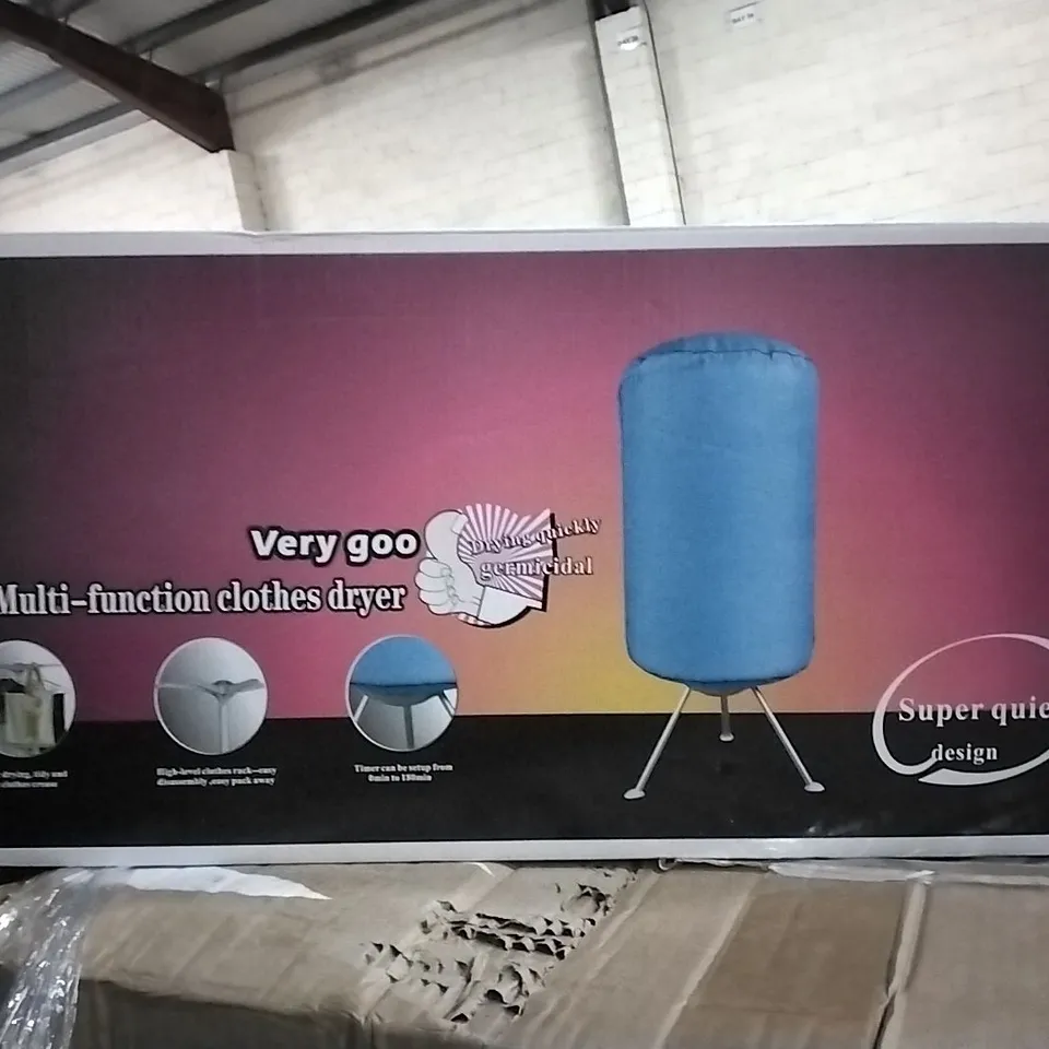 PALLET CONTAINING VARIOUS ASSORTED ITEMS TO INCLUDE: MAKITA CORDLESS CLEANER, CHINA DISH SET, TENT, MULTIFUNCTIONAL CLOTHES DRYER ECT.