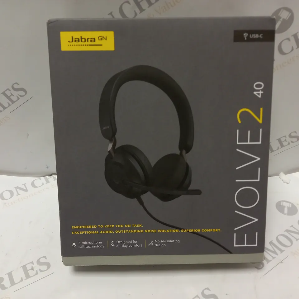 BOXED JABRA EVOLVE 2 40 HEADSET