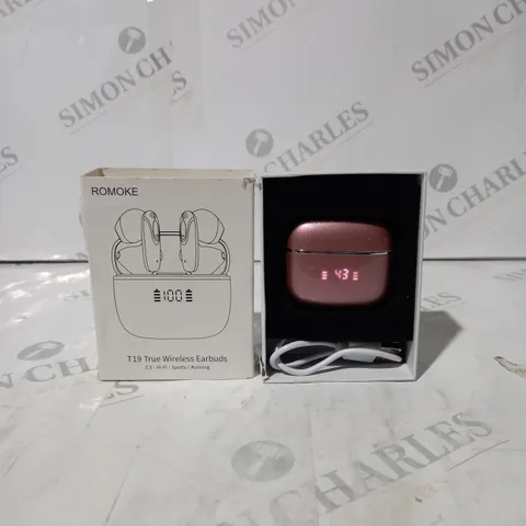 BOXED ROMOKE T19 WIRELESS EARBUDS 
