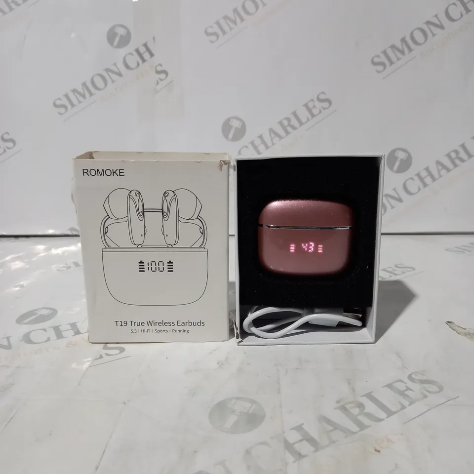 BOXED ROMOKE T19 WIRELESS EARBUDS 